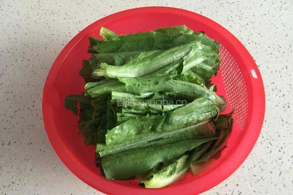 蒜蓉油麦菜的做法图解1