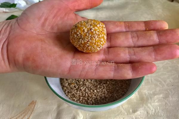 烤南瓜芝麻丸子的做法图解13