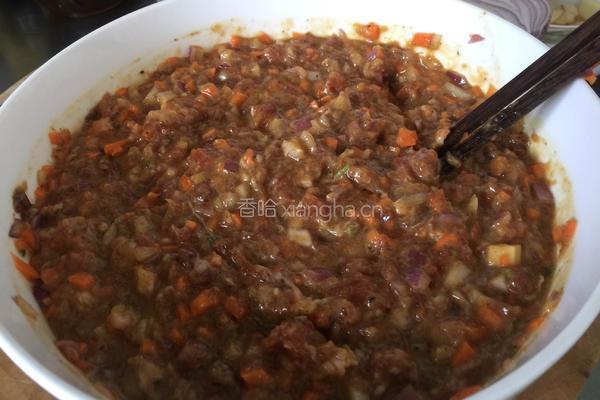 香煎蔬菜肉饼的做法图解3
