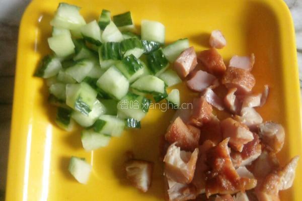 肉松鸡腿饭团的做法图解3