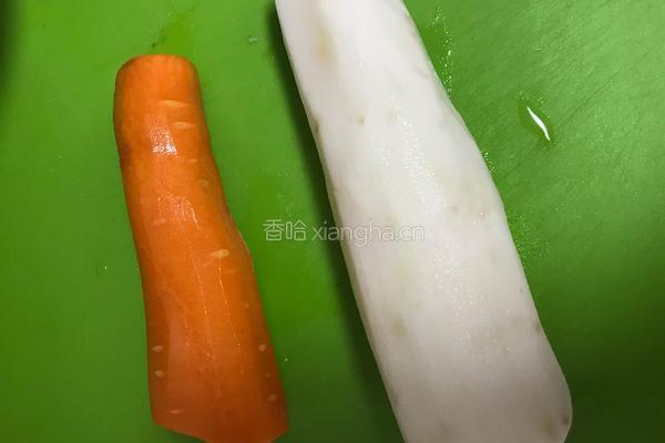 素炒山药胡萝卜的做法图解2