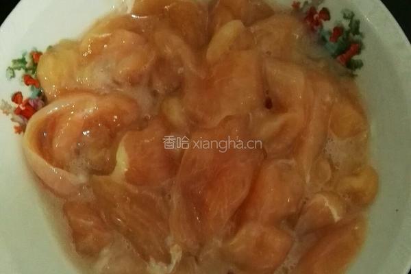 白玉菇炒鸡脯的做法图解1