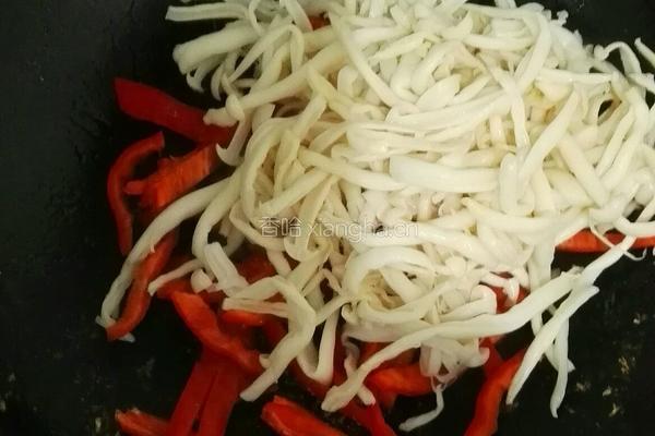 白玉菇炒鸡脯的做法图解6
