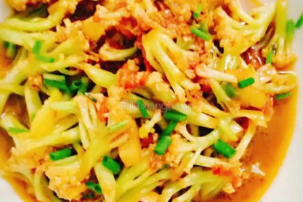 西红柿炒菜花的做法图解10