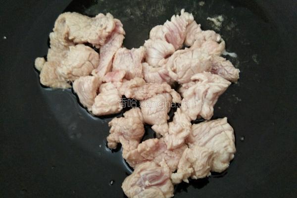 豆腐干炒肉的做法图解3