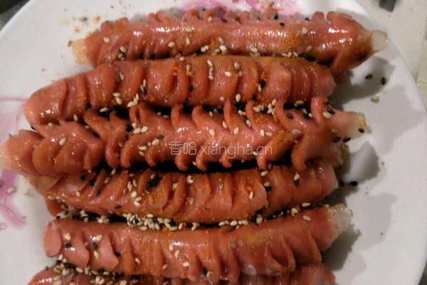 平底锅版烤肠的做法图解5