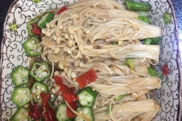 蚝油凉拌金针菇的做法图解7