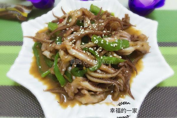 青椒鱿鱼的做法图解4