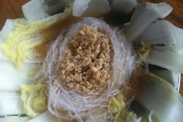 蒜蓉粉丝蒸娃娃菜的做法图解5