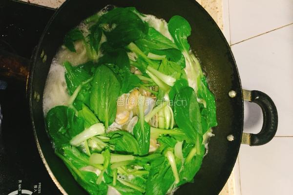 海鲜青菜面的做法图解6