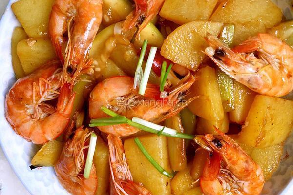 土豆瓠子焖虾的做法图解9