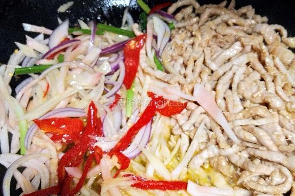 泡姜肉丝的做法图解5