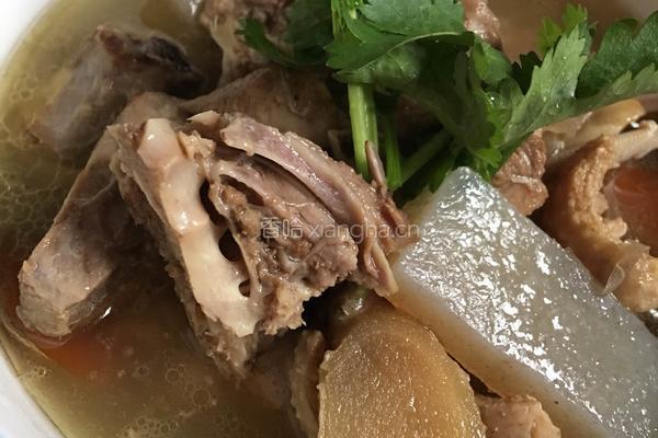 自制酸萝卜魔芋老鸭汤的做法图解4