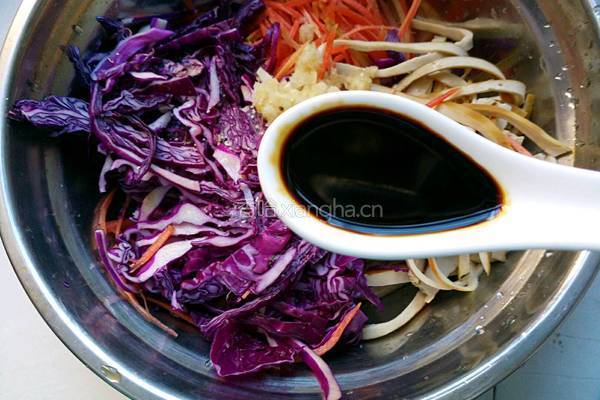 凉拌紫菜豆腐干的做法图解6
