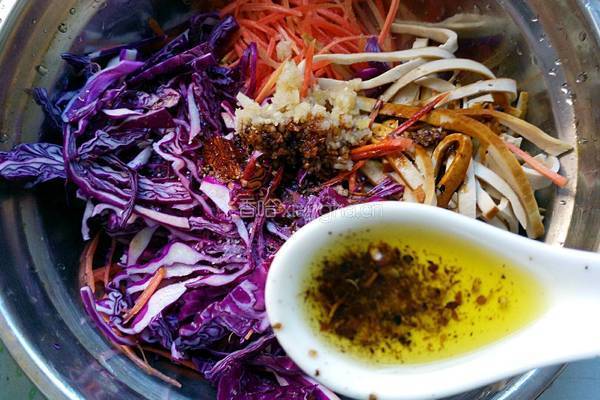 凉拌紫菜豆腐干的做法图解7