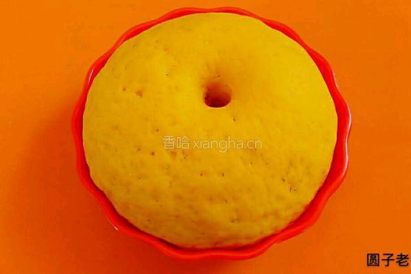 南瓜小卷帘花卷的做法图解3