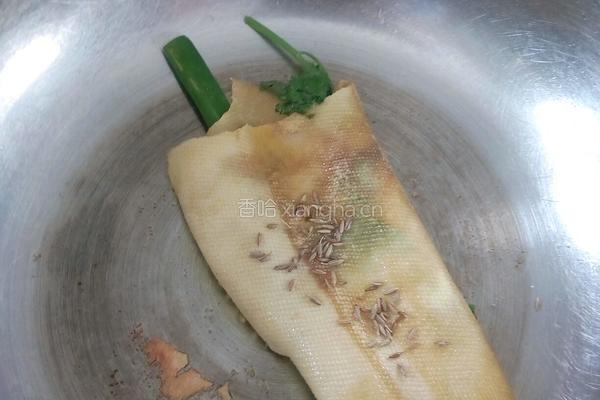 煎干豆腐卷的做法图解7