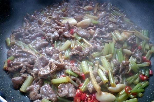 小炒牛肉的做法图解8