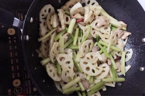 藕炒肉片的做法图解5