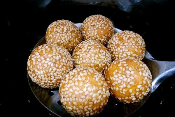 南瓜芝麻圆的做法图解14