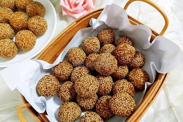 南瓜芝麻圆的做法图解16