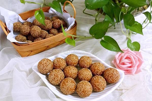 南瓜芝麻圆的做法图解17