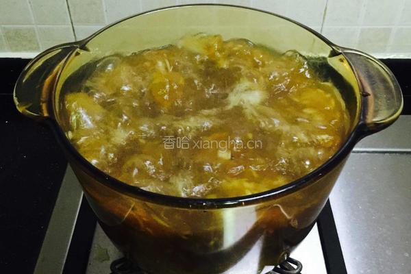 牛肝菌排骨干贝海虾粥的做法图解8