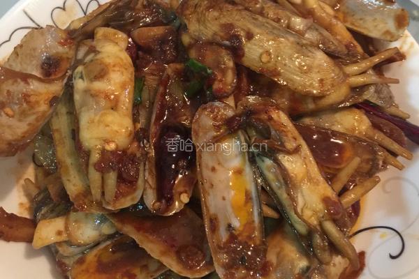 爆炒蛏子的做法图解9