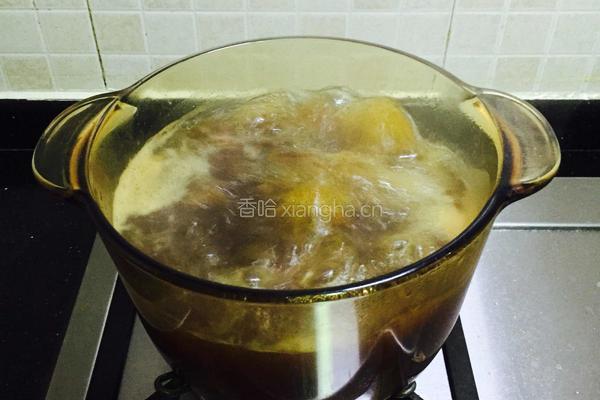 牛肝菌排骨干贝海虾粥的做法图解7