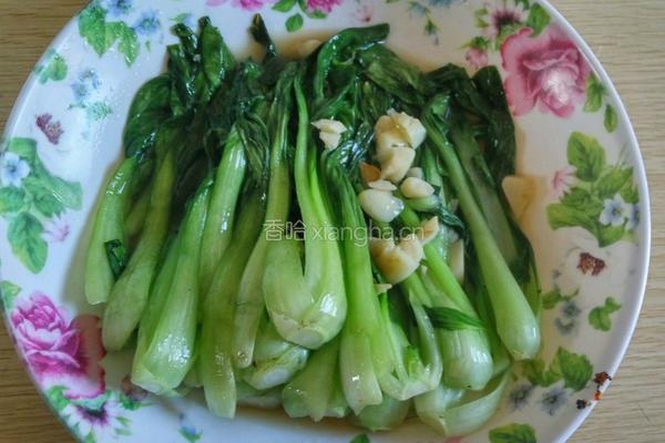 蒜香上海青的做法图解5
