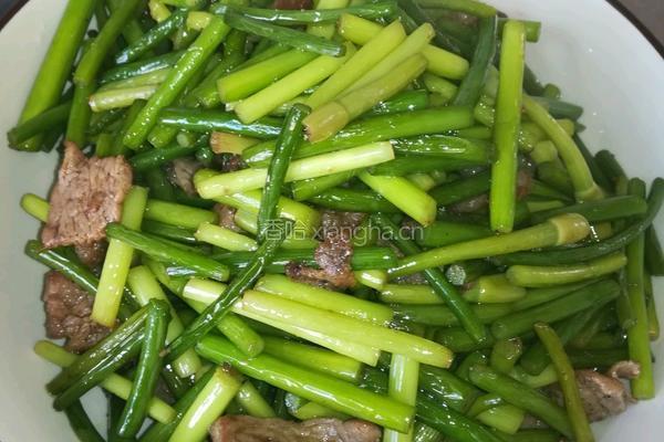 蒜薹炒肉的做法图解9