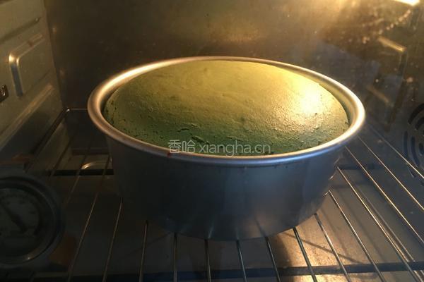 抹茶戚风蛋糕的做法图解11