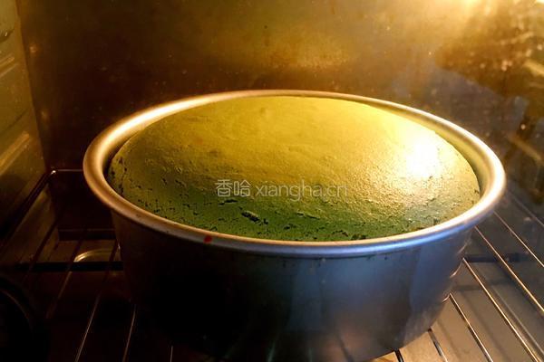 抹茶戚风蛋糕的做法图解12