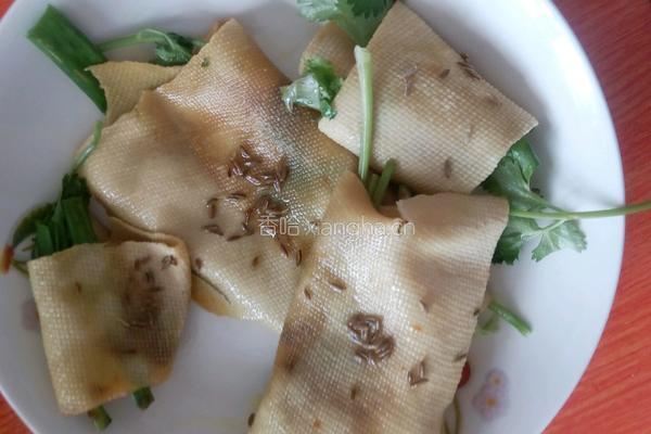煎干豆腐卷