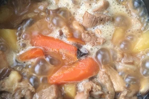 早餐组合（黄焖鸡米饭，萝卜紫菜汤）的做法图解9
