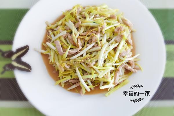 蒜黄肉丝的做法图解5