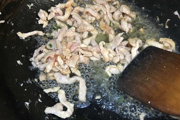 蒜黄肉丝的做法图解4
