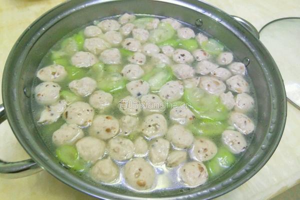 丝瓜肉丸汤的做法图解8