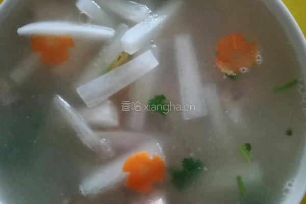 白萝卜排骨汤的做法图解5
