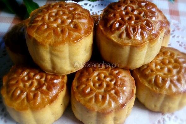 黑芝麻月饼的做法图解1