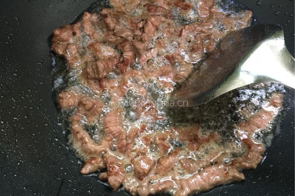 四季豆爆香牛肉的做法图解4