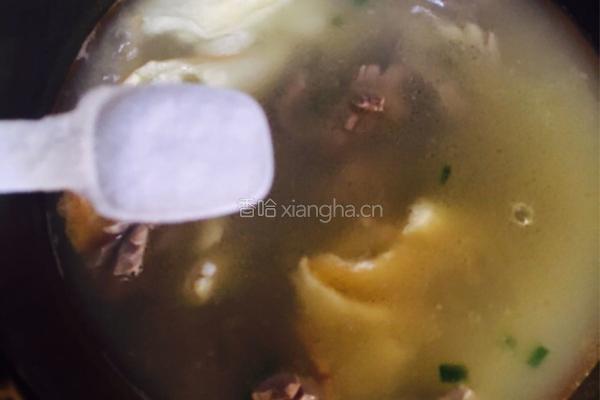 腰花菠菜鸡蛋汤的做法图解19