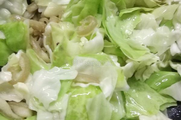包菜炖粉条的做法图解5