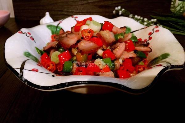 辣炒熏肉的做法图解3