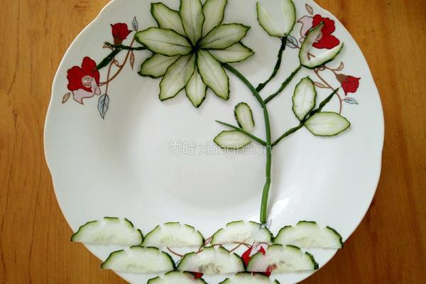 黄瓜花样拼盘的做法图解14