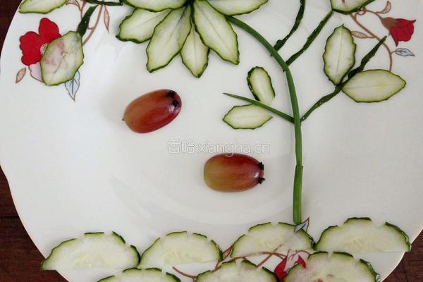 黄瓜花样拼盘的做法图解18