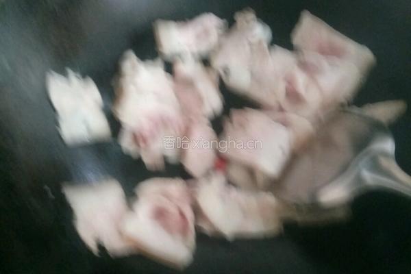 油条炒肉的做法图解4
