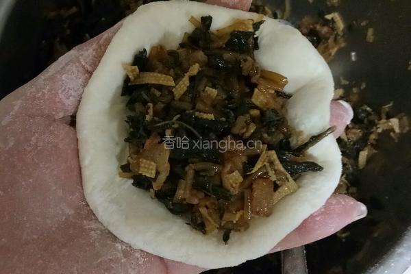 芝麻叶肉包的做法图解6