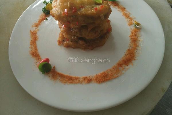 椒盐莲藕夹的做法图解3