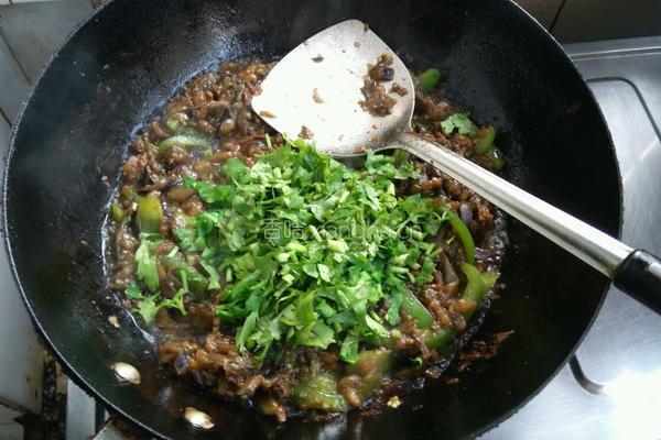 茄条菜椒条炒肉的做法图解4